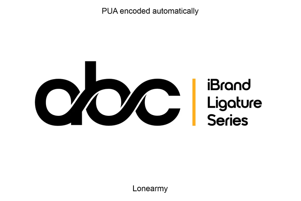 iBrand Ligature - Logo Font