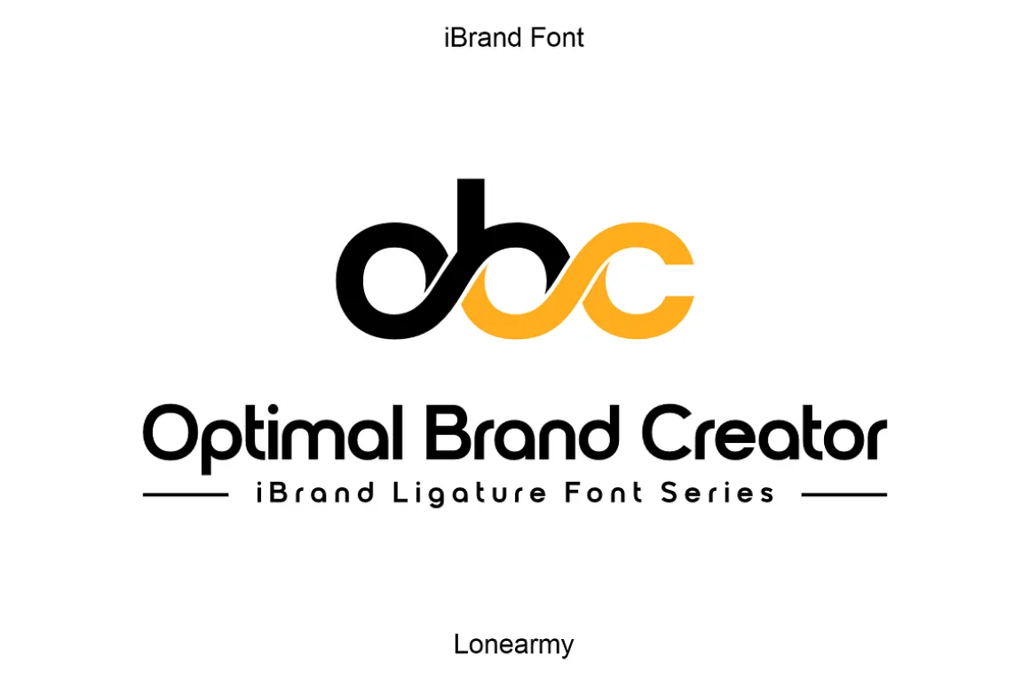 iBrand Ligature - Logo Font