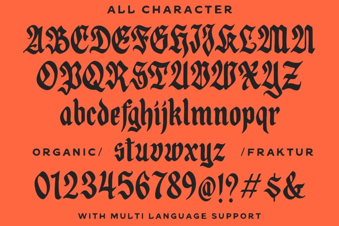 IC Kindwall - Organic Blackletter