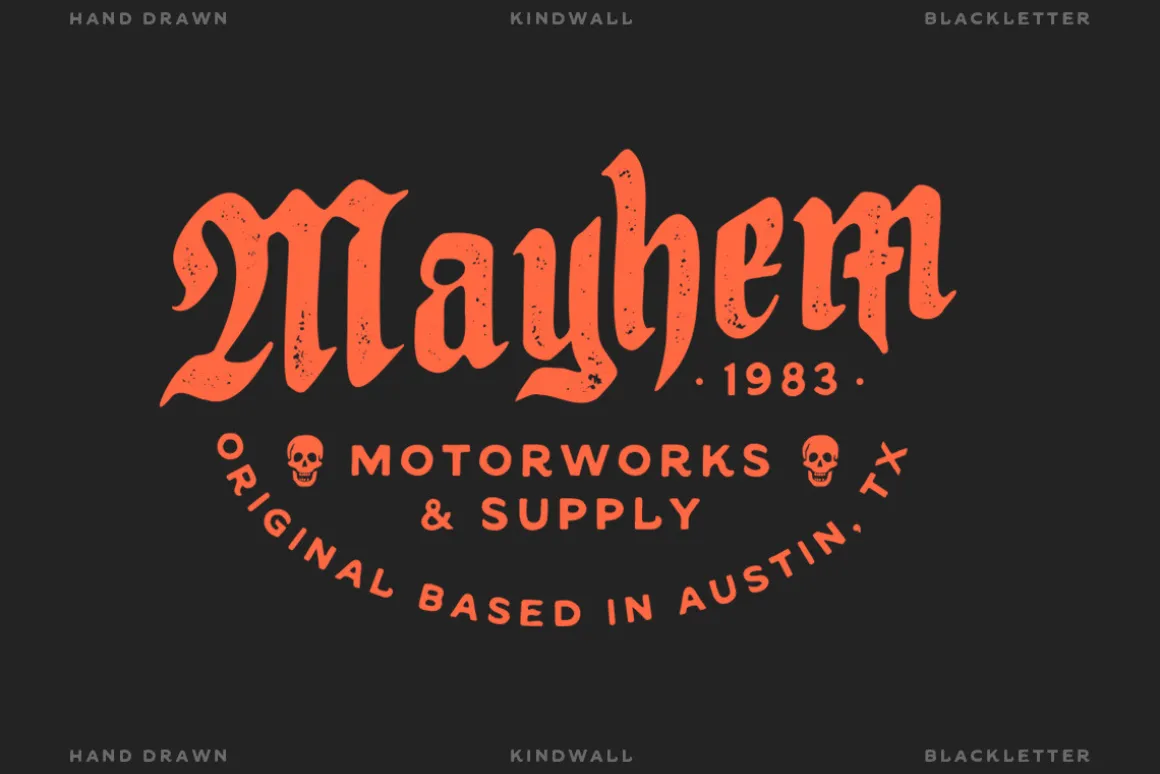 IC Kindwall - Organic Blackletter