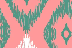 Ikat Diamond Seamless Vector Pattern
