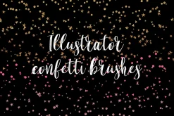 Illustrator confetti brushes