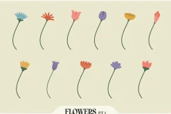 Illustrator Flower & Foliage Brushes