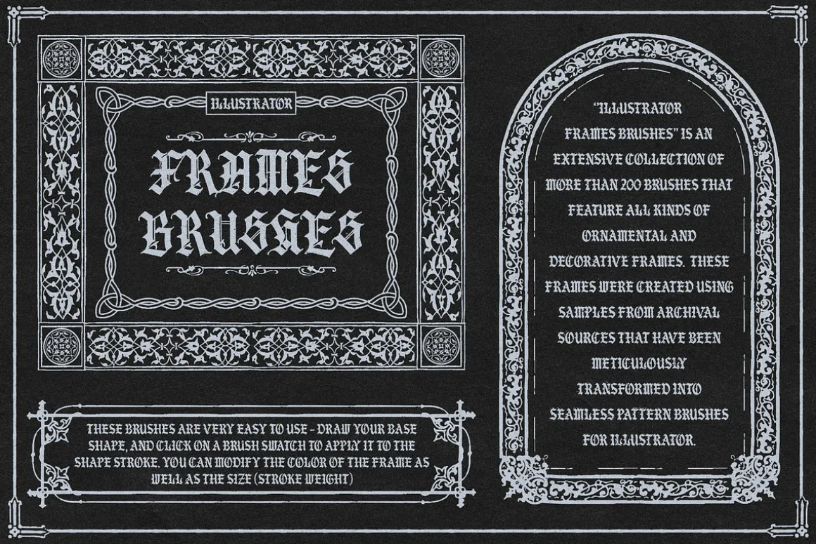 Illustrator Frames Brushes