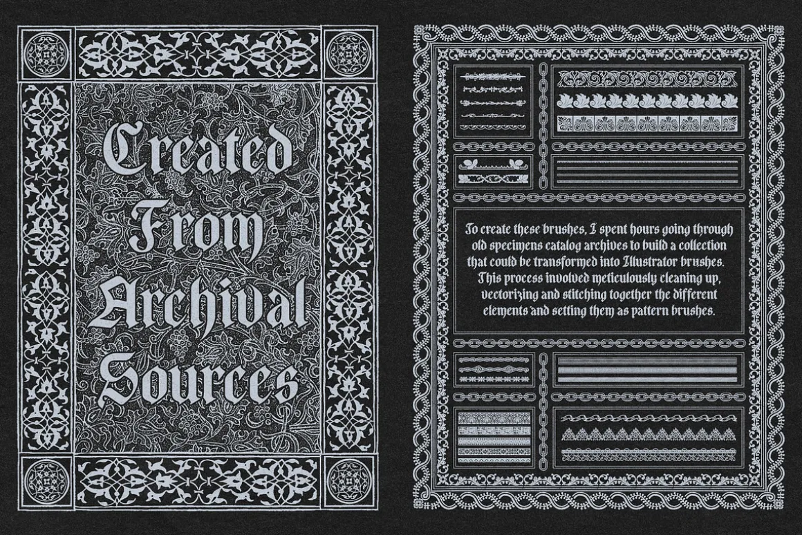 Illustrator Frames Brushes
