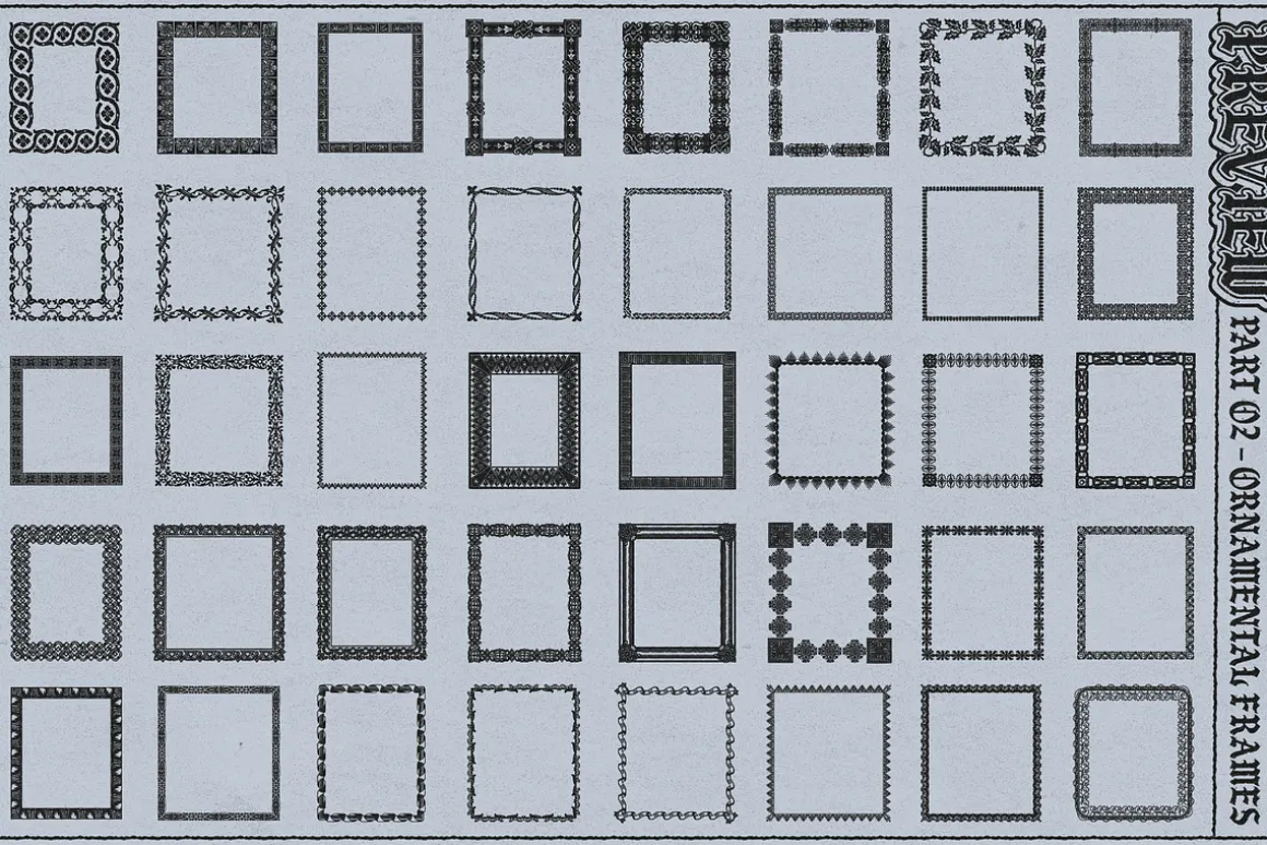 Illustrator Frames Brushes