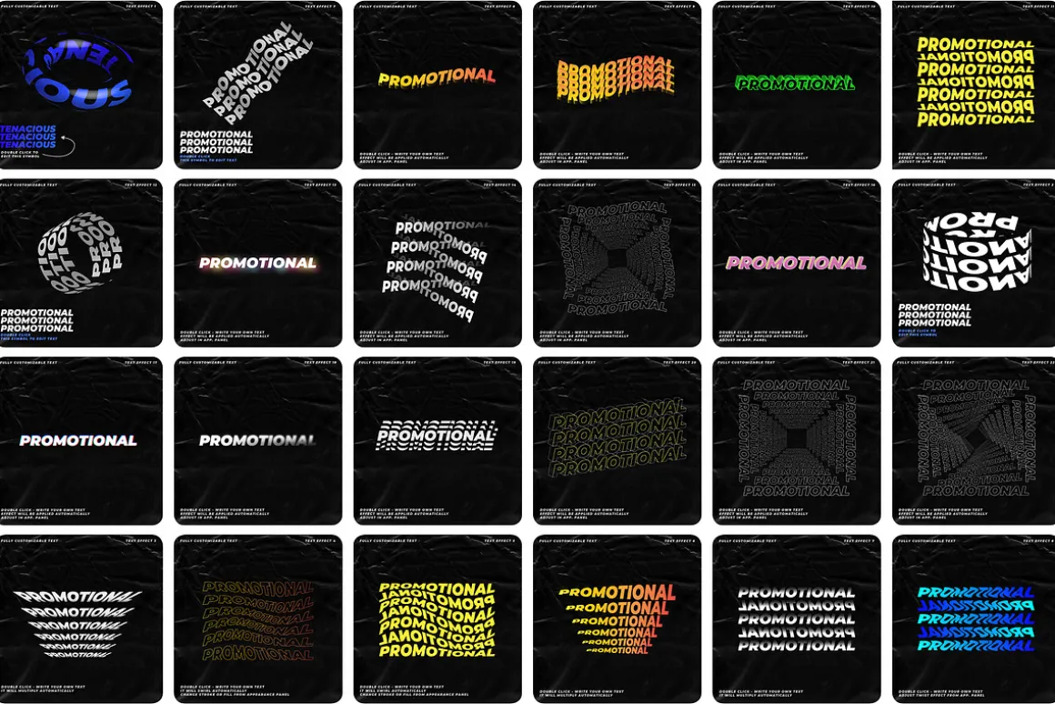 25 Illustrator text effects Kinetic