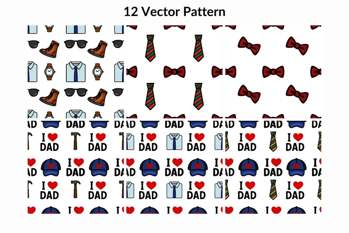 I Love Dad: Father's Day Patterns
