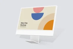 iMac 2021 Clay Mockup