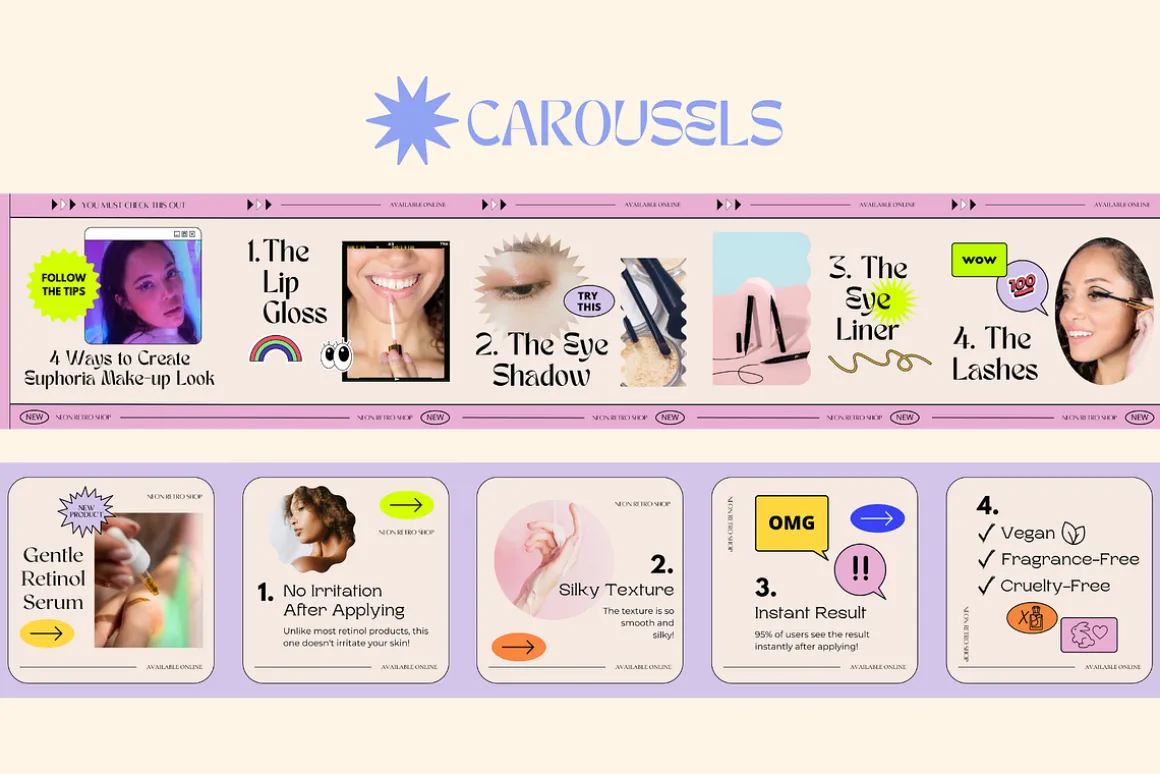 2-in-1 Canva Retro Aesthetic Bundle