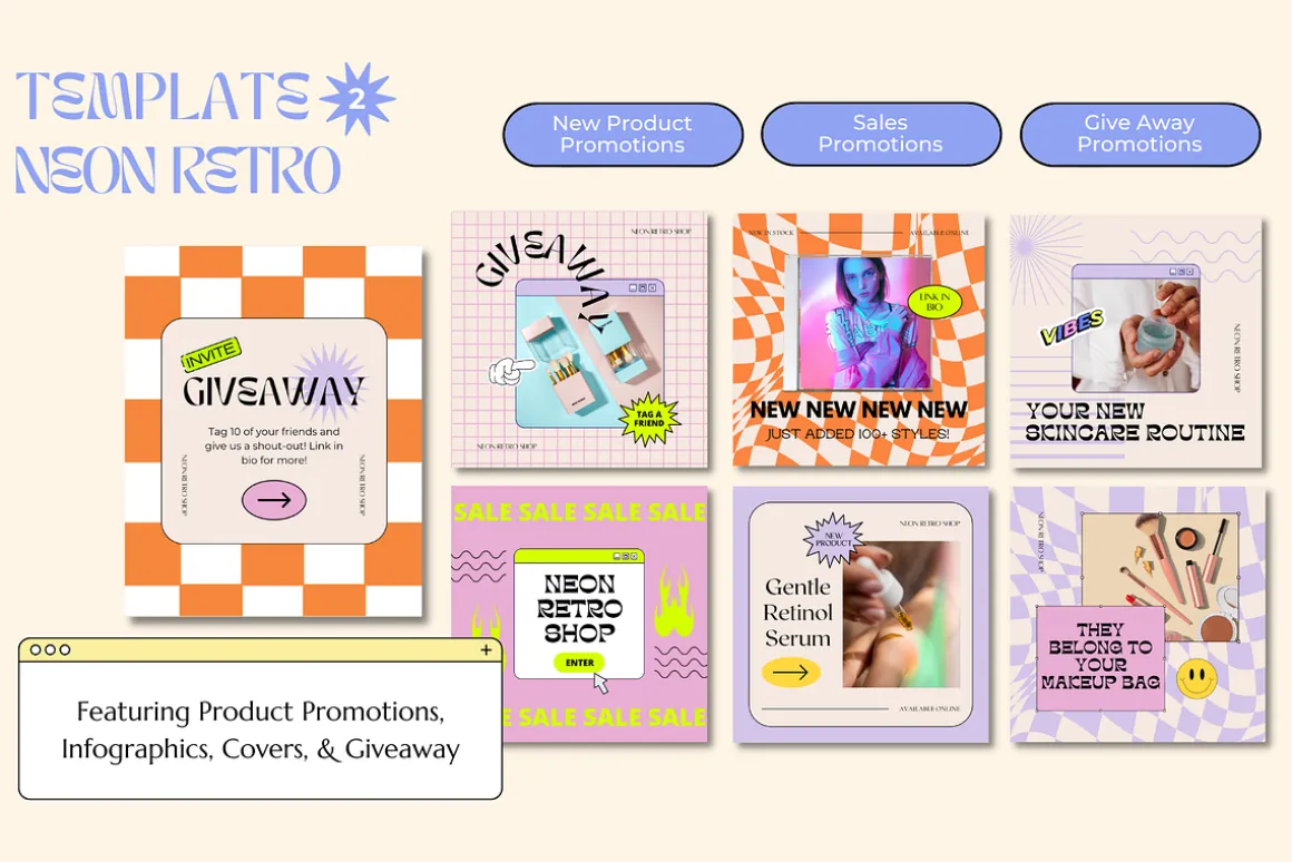 2-in-1 Canva Retro Aesthetic Bundle