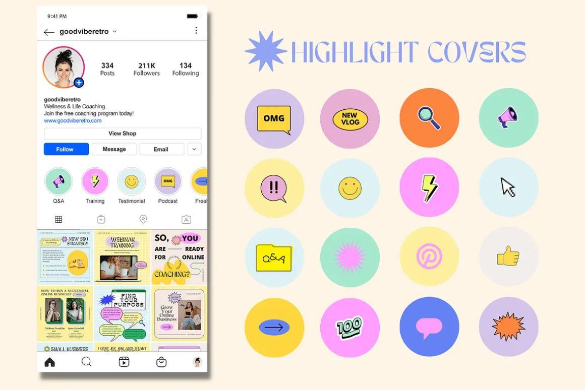 2-in-1 Canva Retro Aesthetic Bundle