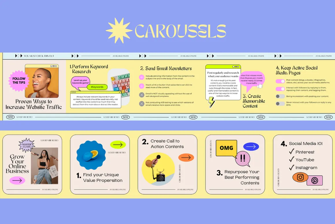 2-in-1 Canva Retro Aesthetic Bundle