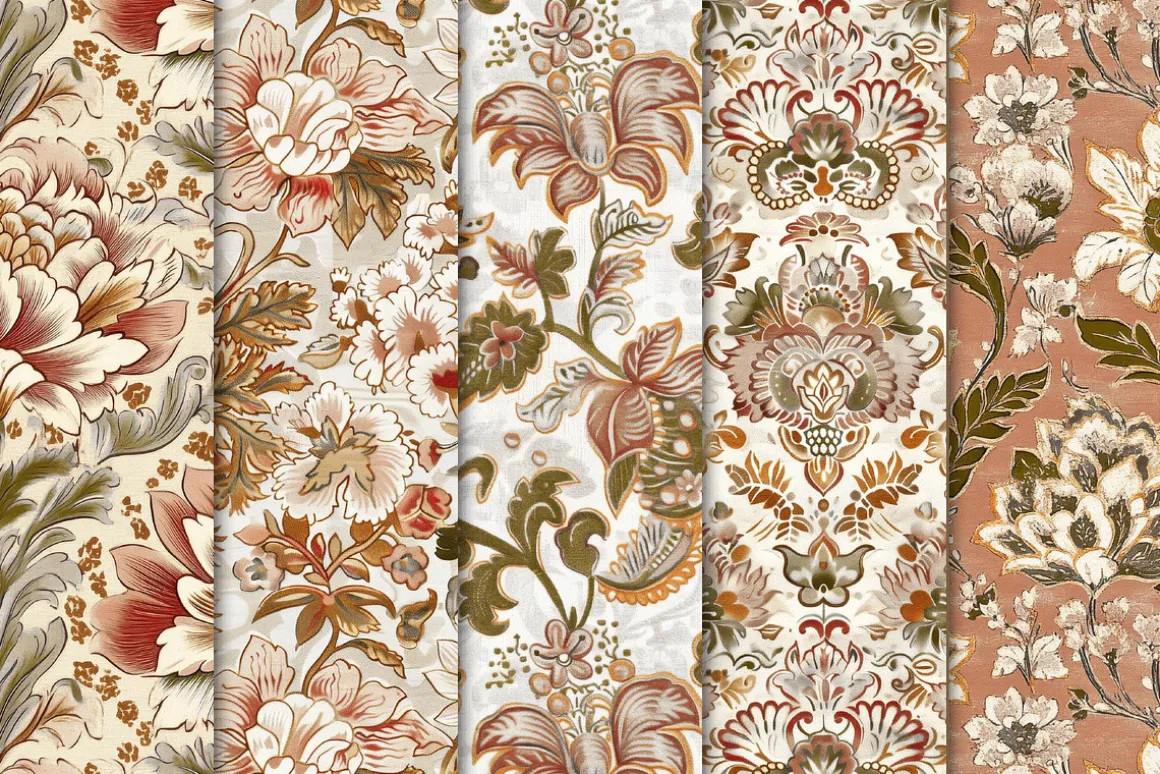 Indian-inspired Scrapbook Papers