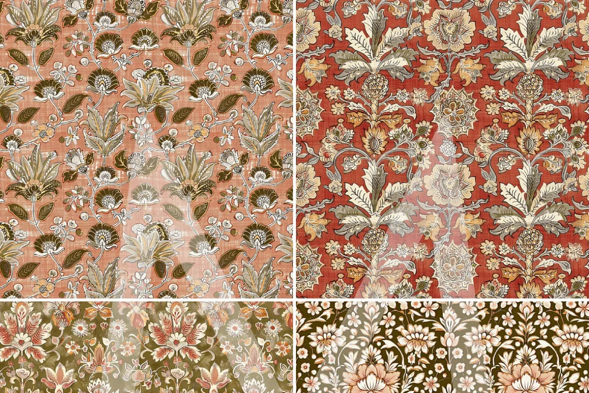 Indian-inspired Scrapbook Papers
