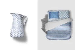 Indigo Blue Watercolor Dye Patterns