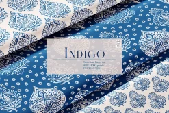 Indigo seamless pattern