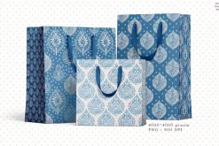 Indigo seamless pattern