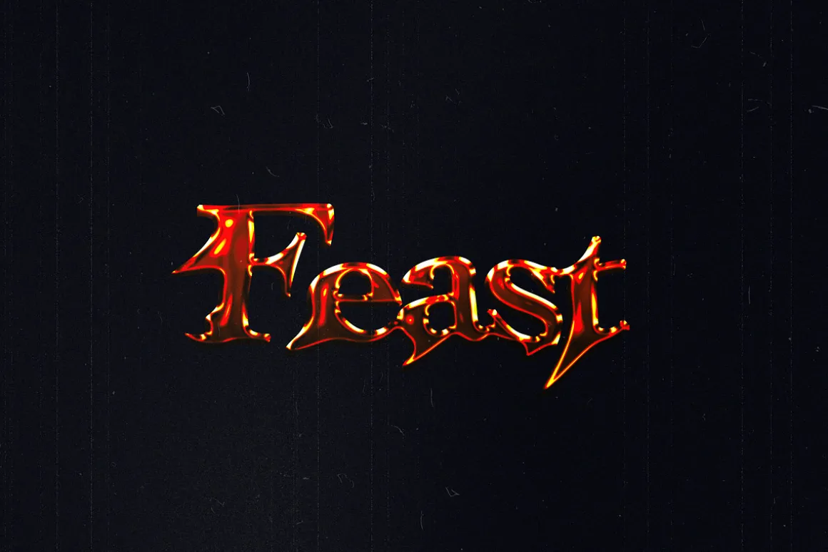 Inferno Melt Text Effect (PSD)