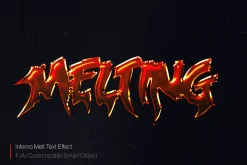 Inferno Melt Text Effect (PSD)