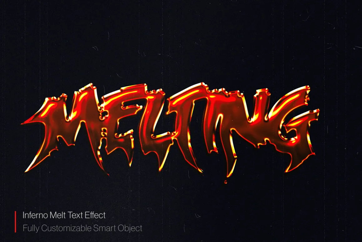 Inferno Melt Text Effect (PSD)