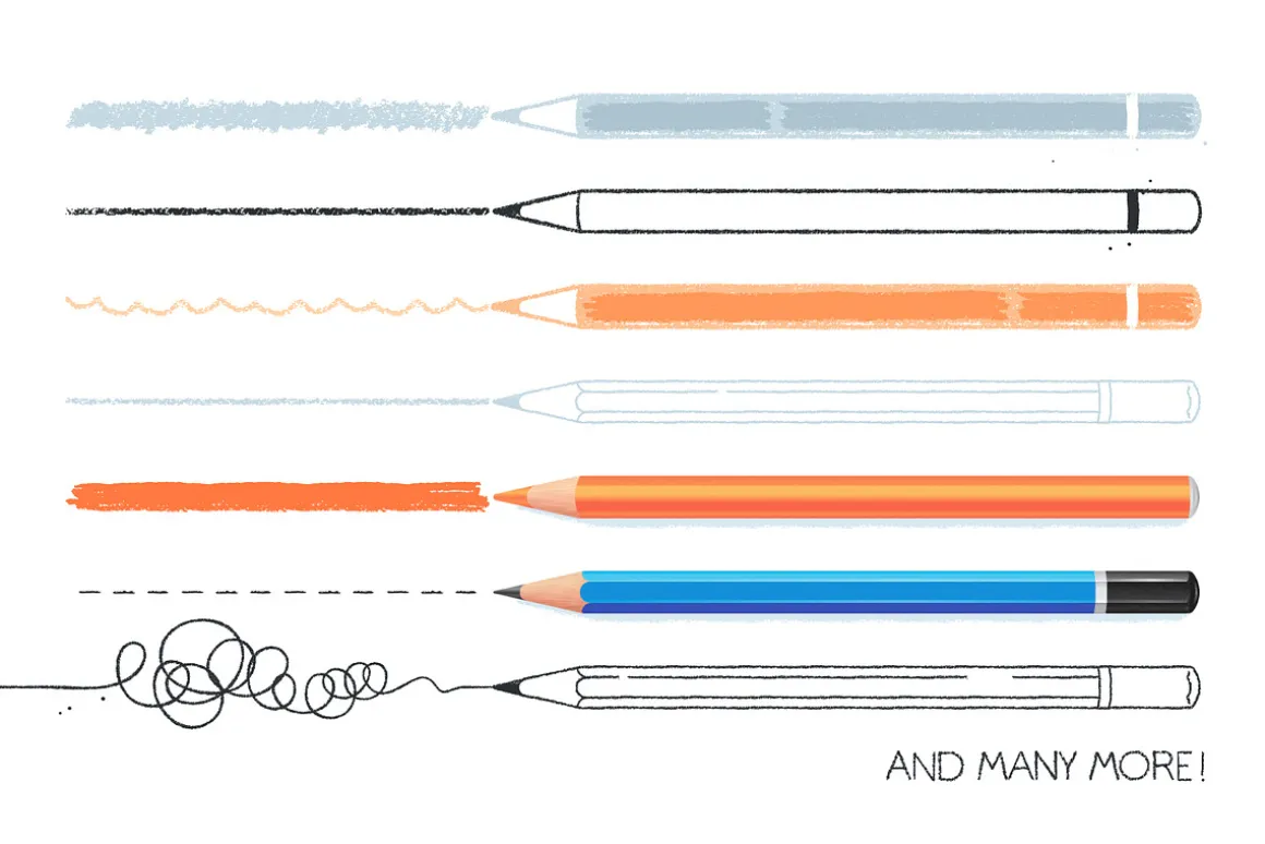 Infinito Soft Lead Pencil Brushes
