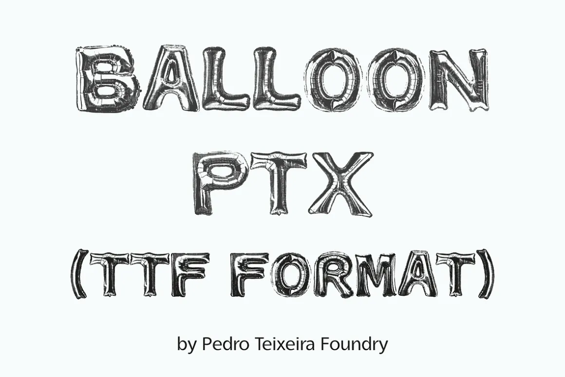 Inflate PTx - Balloon font (TTF)