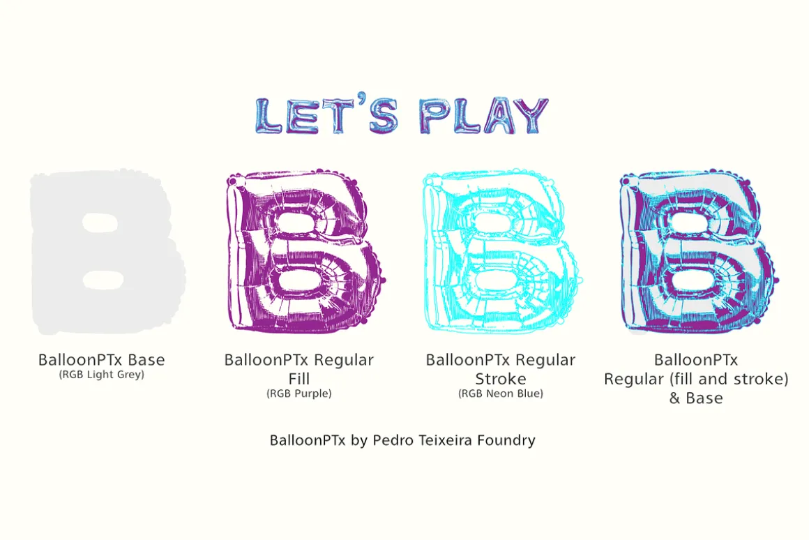 Inflate PTx - Balloon font (TTF)