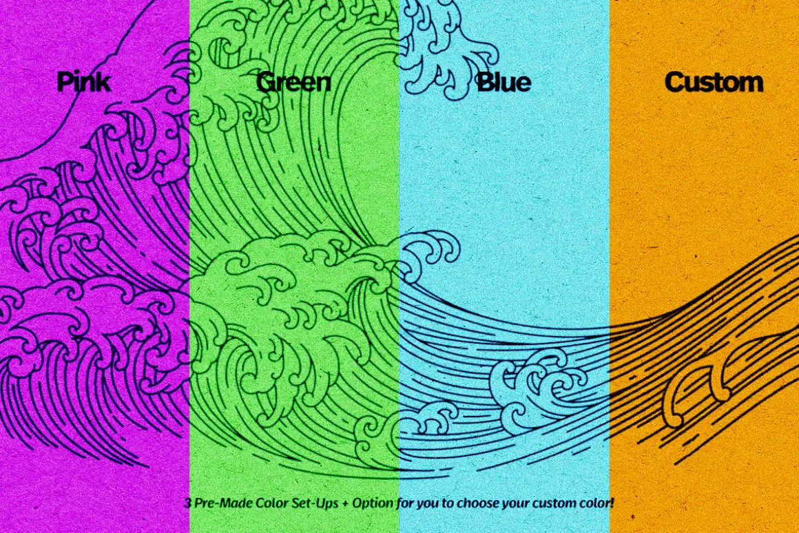 INK Bleed Copier Effect PSD