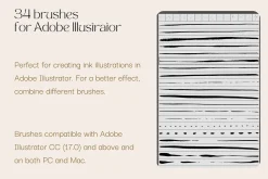 Ink Brushes for Adobe Illustrator