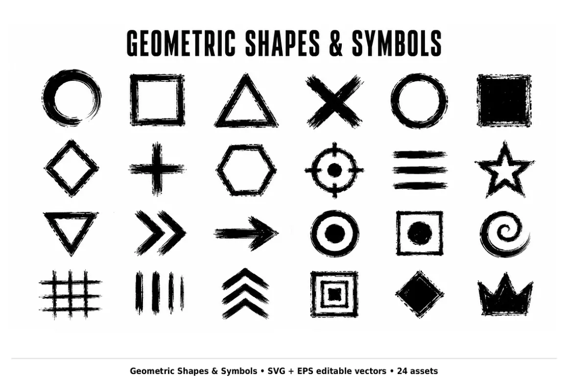 204 Ink Texture Vector Brushes