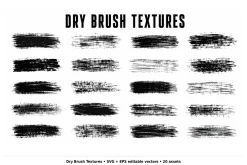 204 Ink Texture Vector Brushes