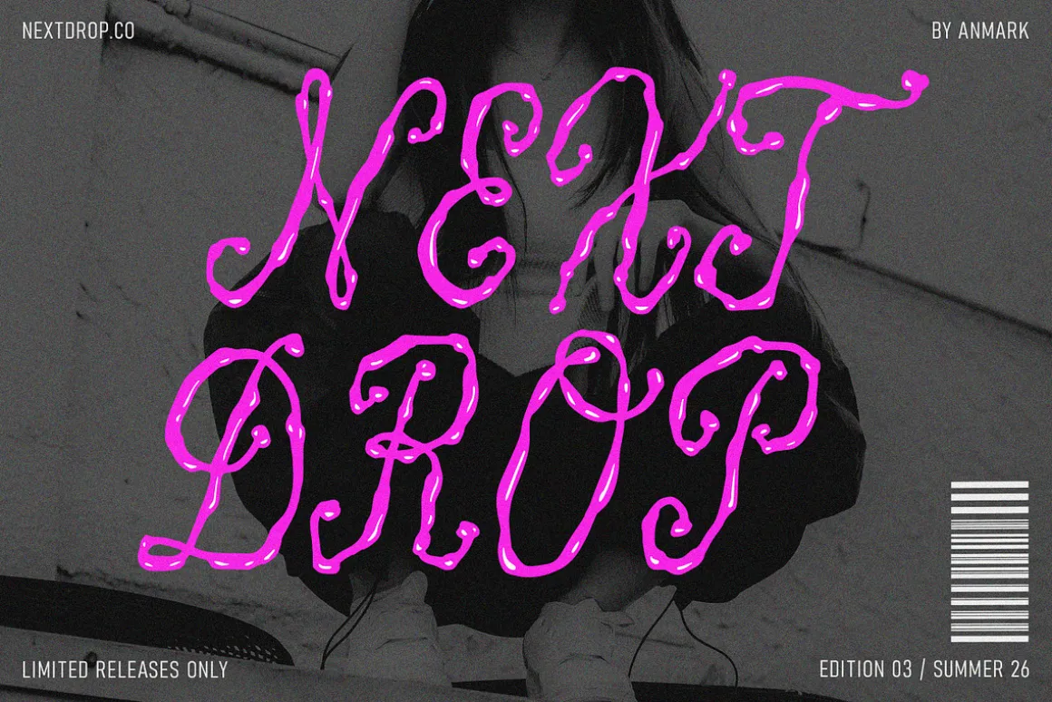 Inky Babe Messy Liquid Font Duo