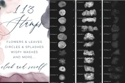 Inky Ethereal Procreate Stamps