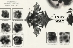 Inky Way Travel Procreate Sketchbook