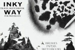 Inky Way Travel Procreate Sketchbook