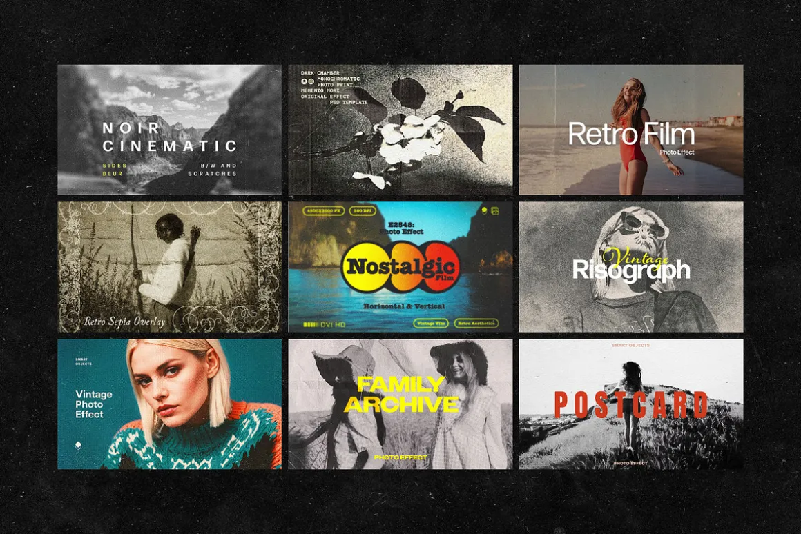 18-in-1 Old Photo Effects Bundle