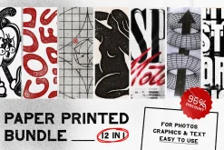 12-in-1 Paper Printed Effects Bundle