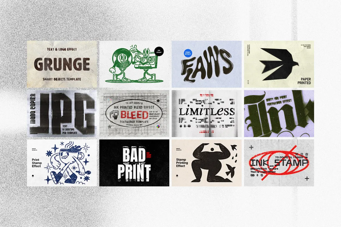 12-in-1 Paper Printed Effects Bundle