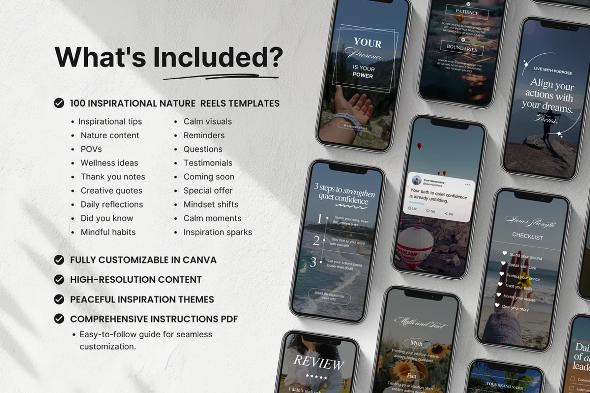 100 Inspirational Reels Templates