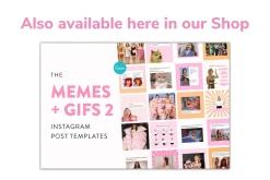 Instagram Memes + Gifs Templates