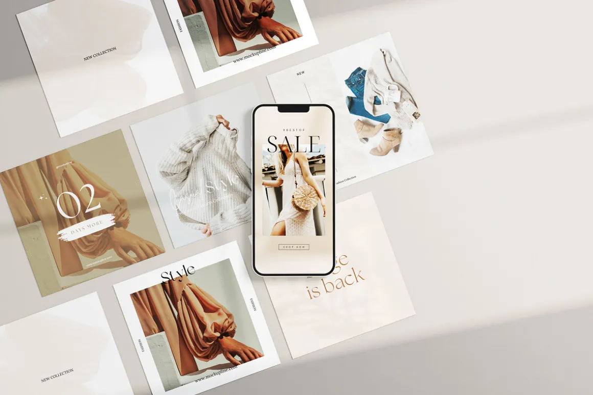Instagram Mockup Bundle Set