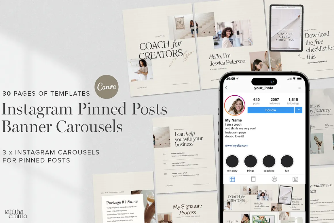 Instagram Pinned Post Carousels