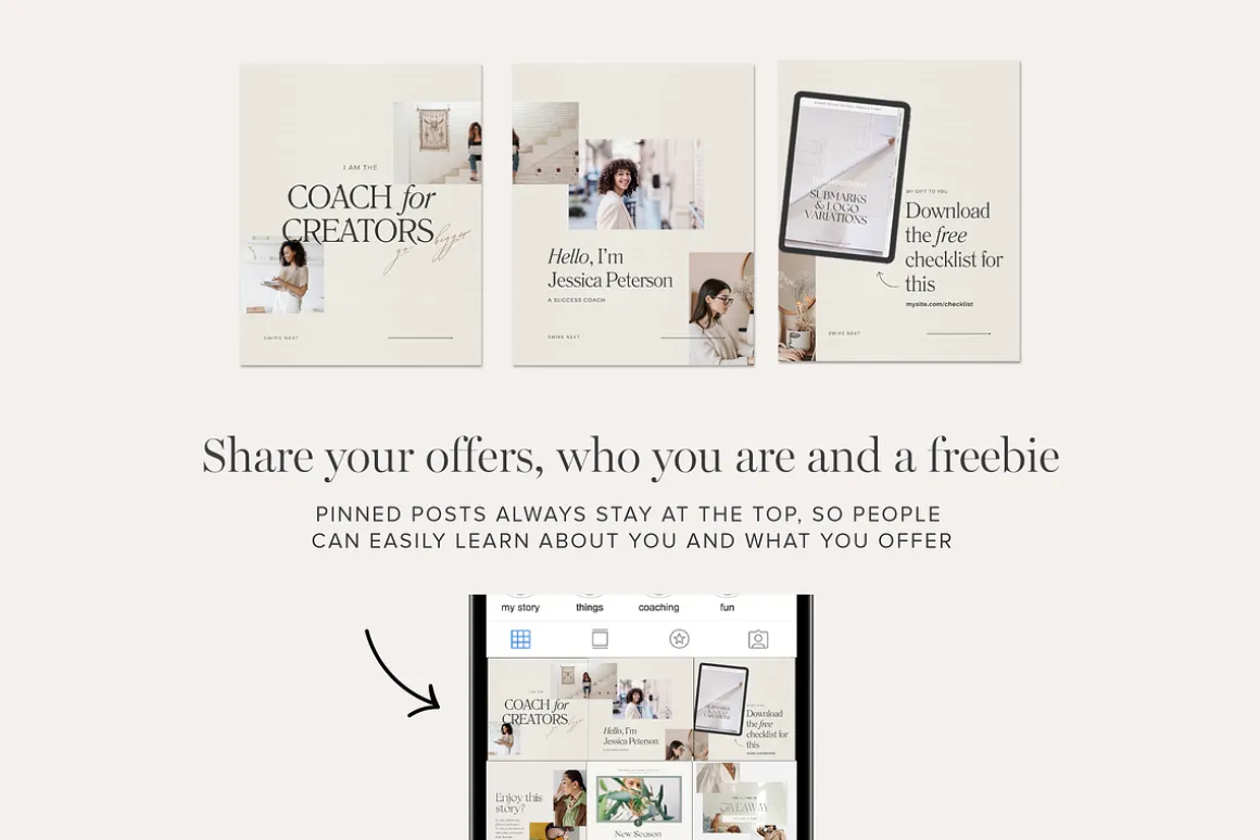 Instagram Pinned Post Carousels