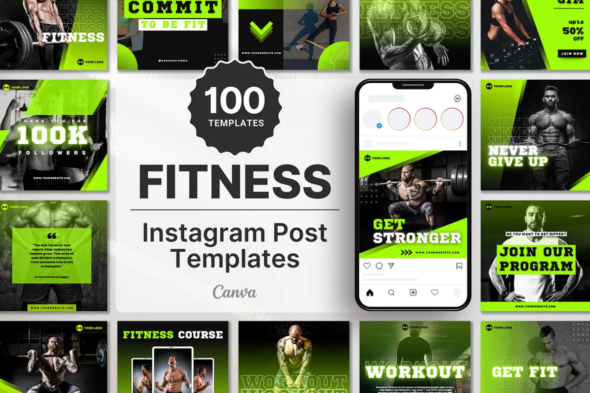 Instagram Post Templates Fitness