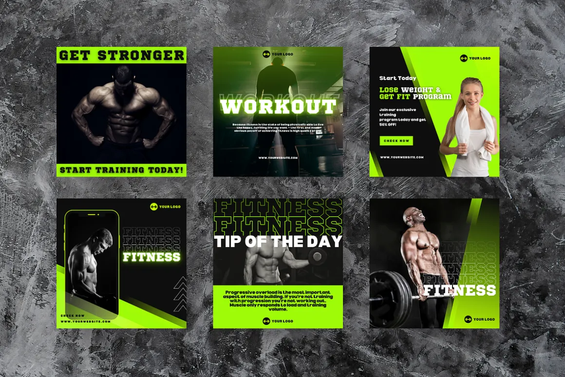 Instagram Post Templates Fitness