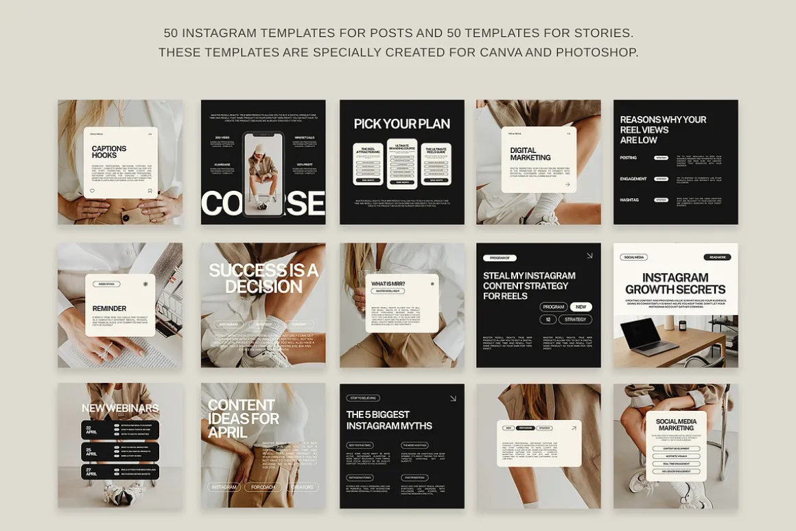 200 Instagram Templates for Coaches