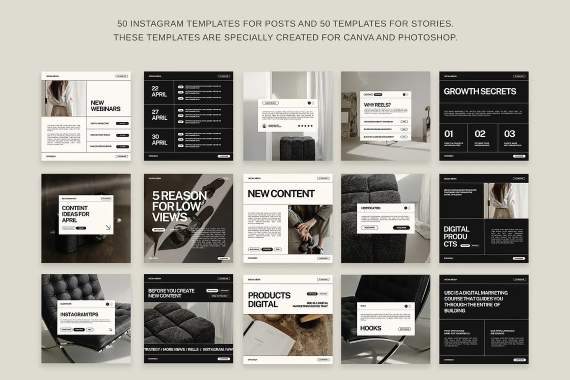 200 Instagram Templates for Coaches