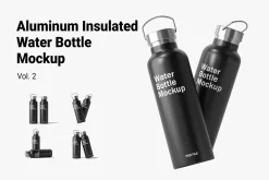 Insulated Water Bottle Mockup Vol.2