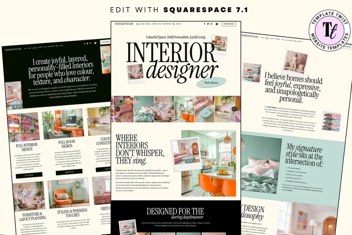 Interior Design Website Template